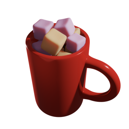 Taza de malvavisco  3D Icon