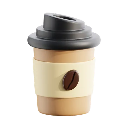 Taza de papel para cafe  3D Icon