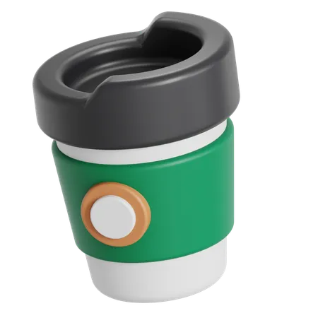 Taza de papel para cafe  3D Icon