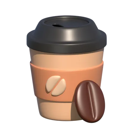 Taza de papel para cafe  3D Icon