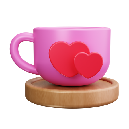 Copa de san valentin  3D Icon