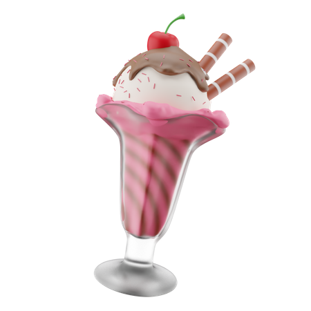 Taza de helado  3D Icon