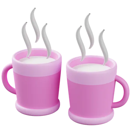 Taza de pareja  3D Icon