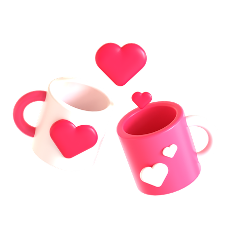 Taza de pareja  3D Icon