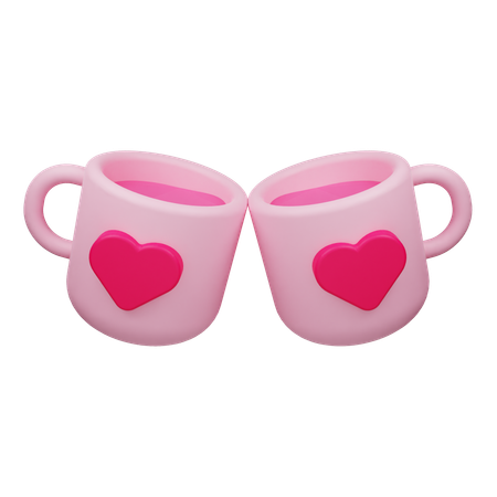 Taza de san valentín  3D Icon