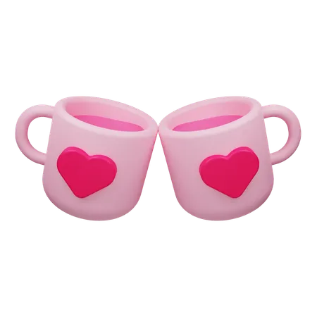 Taza de san valentín  3D Icon