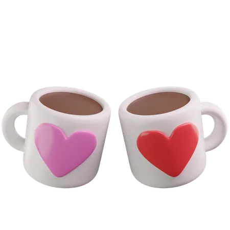 Tazas de cafe  3D Icon