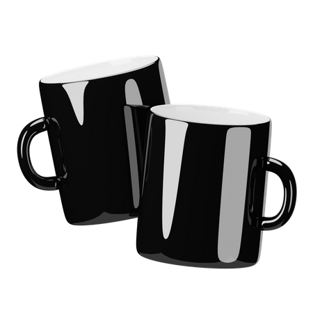 Tazas de cafe  3D Illustration