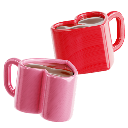 Pareja tazas  3D Icon