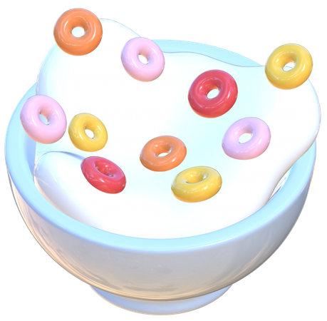 Tazón de cereal  3D Icon