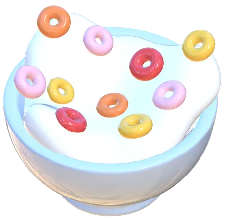 Tazón de cereal  3D Icon