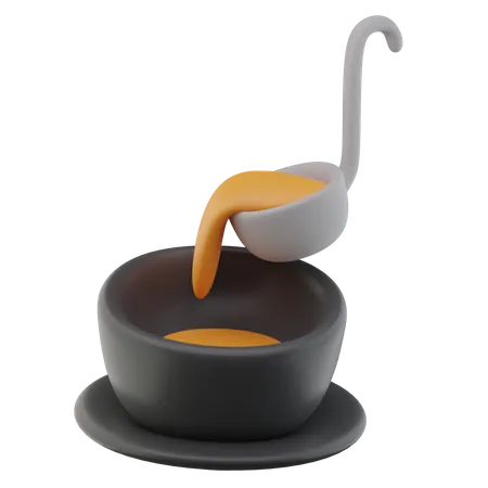 Tazón de sopa  3D Icon