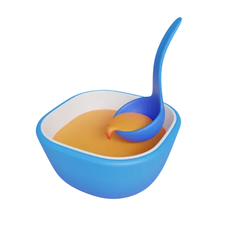 Tazón de sopa  3D Icon