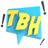 3d tbh sticker logo