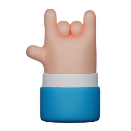 Te amo signo de gesto de mano  3D Icon