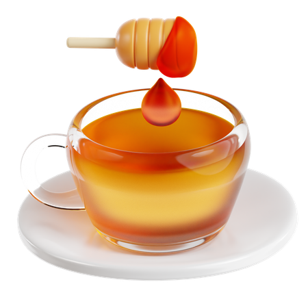 Té de miel  3D Icon