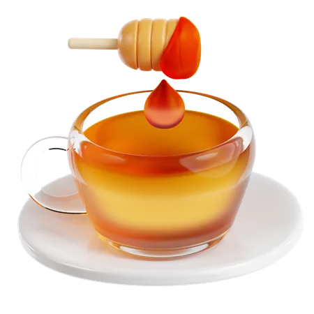 Té de miel  3D Icon