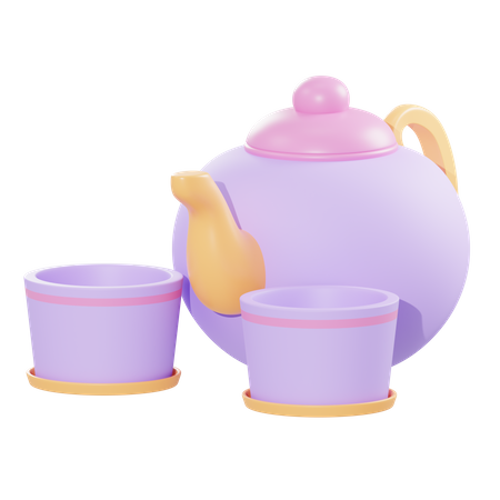 Té de hierbas  3D Illustration