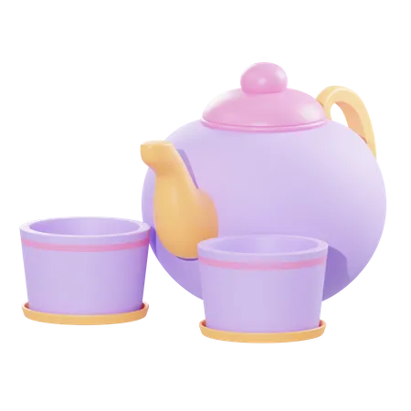 Té de hierbas  3D Illustration