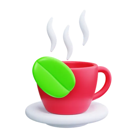 Té negro  3D Icon