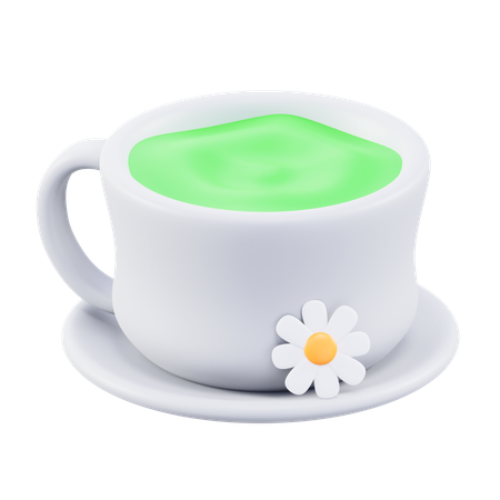 Té verde  3D Icon