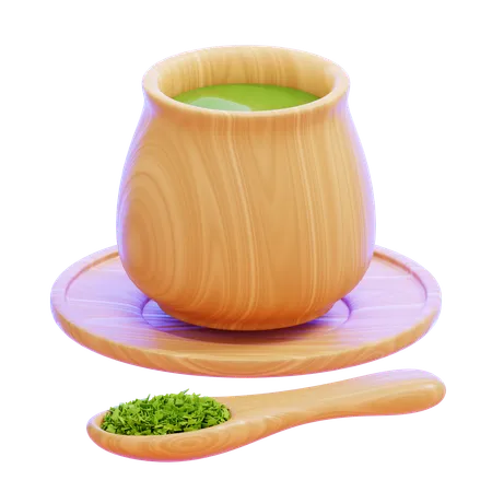 Té verde  3D Icon