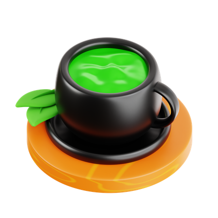 Té verde  3D Icon