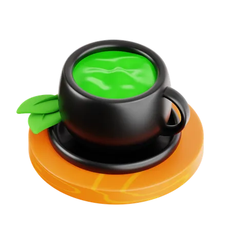 Té verde  3D Icon