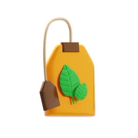 Tea Bag  3D Icon