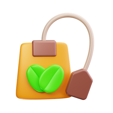 Tea Bag  3D Icon