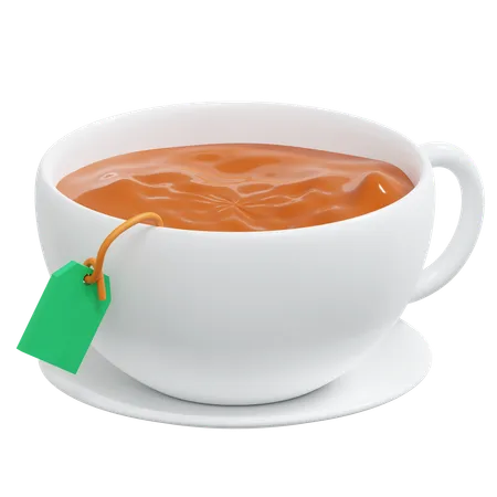 Tea Cup 3 D Icon Winter Illustration 3D Icon
