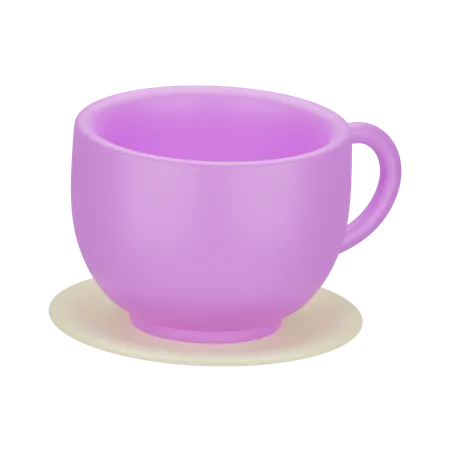 Tea Cup 3 D Kitchenware 3D Icon