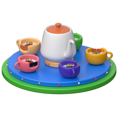Tea Cup Ride  3D Icon