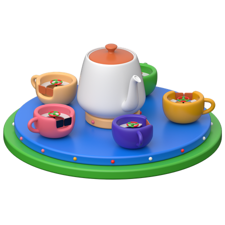 Tea Cup Ride  3D Icon