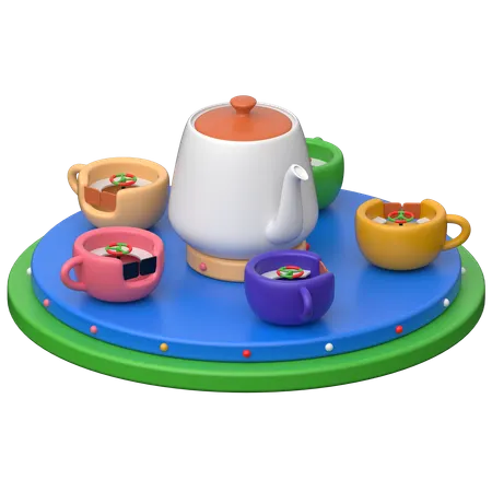 Tea Cup Ride  3D Icon