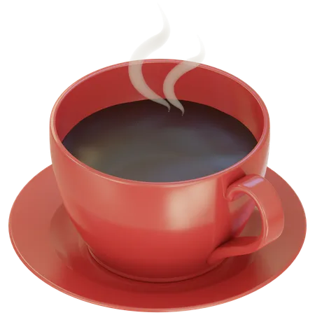 Tea Cup with Steam  3D Icon