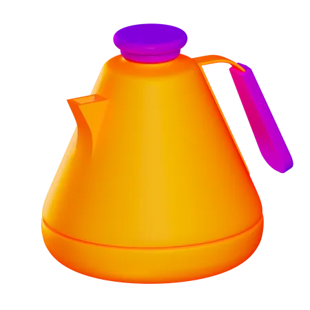 3 D Modern Teapot 3D Icon