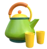 Tea Kettle And Cup