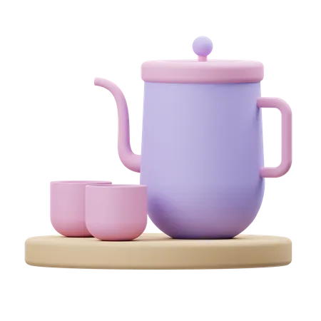 Tea Pot  3D Illustration