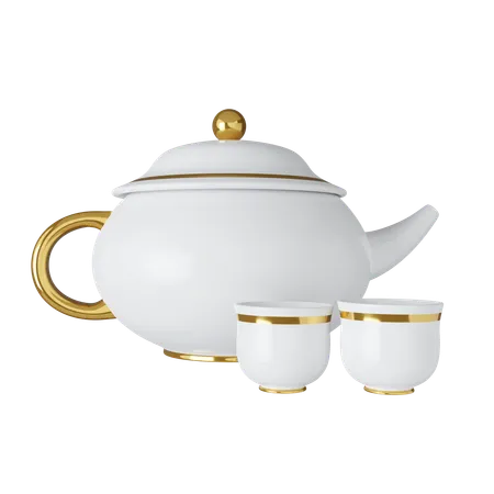 Tea Set  3D Icon