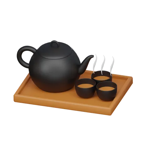 Tea Set  3D Icon