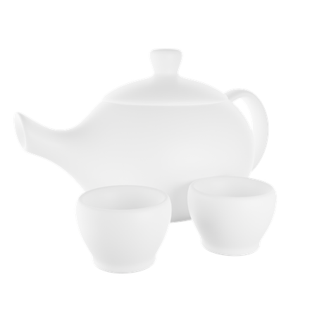 Tea Set  3D Icon