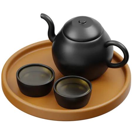 Tea Set  3D Icon