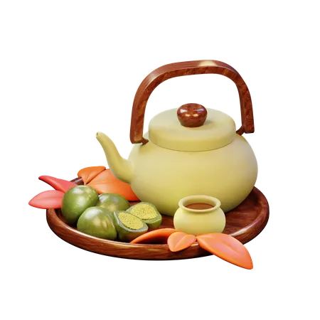 Tea Tray  3D Icon