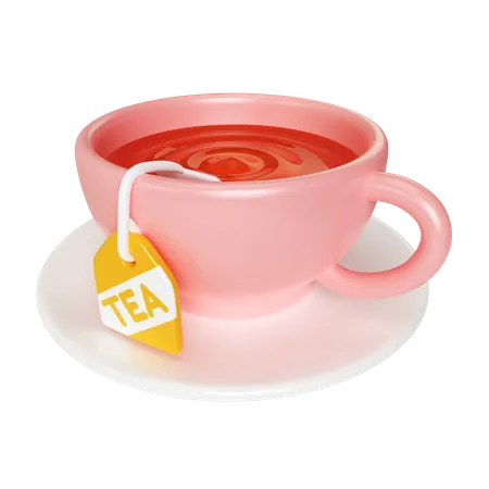 Teabag In A Cup  3D Icon