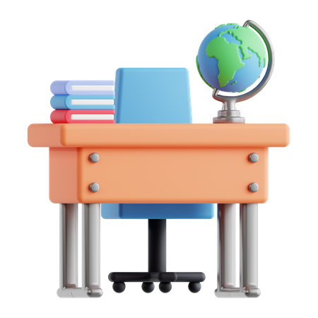 Teacher Desk  3D Icon