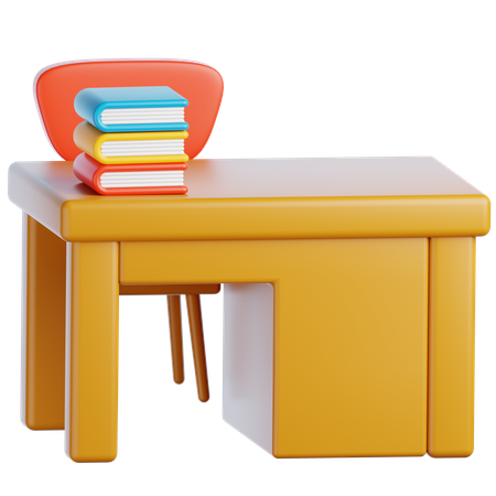 Teacher Desk  3D Icon