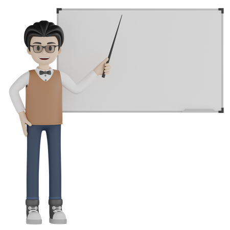 Teacher Presentation  3D Icon