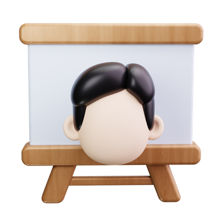 Teacher Screen  3D Icon