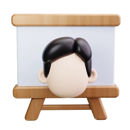 Teacher Screen  3D Icon